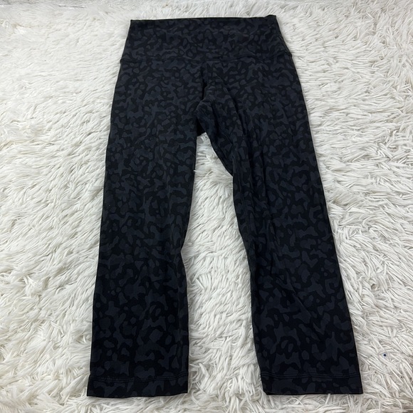 Lululemon Align Crop *21" Formation Camo Deep Coal Multi - Picture 1 of 6